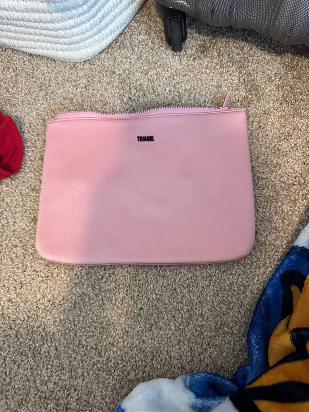 triangl swimwear Blush Pink Zip Clutch